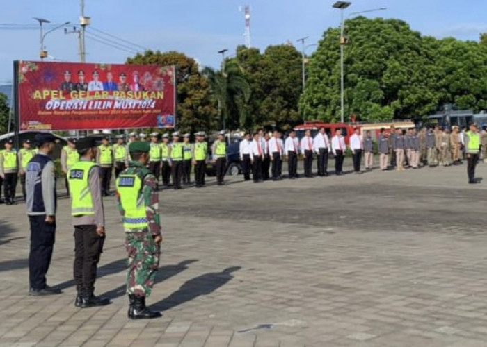 Apel Gelar Pasukan Operasi Lilin Musi 2024 Polres Empat Lawang Dipimpin Pj Bupati 