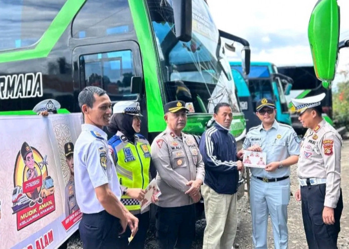 Polres Pagar Alam Gelar Sosialisasi Mudik Aman Keluarga Nyaman untuk Keselamatan Arus Lalu Lintas