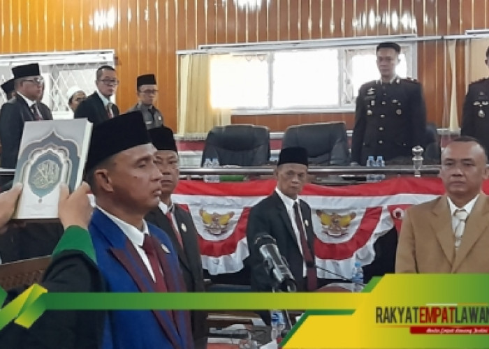 Politisi PAN Darli SH, Resmi Dilantik Menjadi Ketua DPRD Kabupaten Empat Lawang Periode 2024-2029