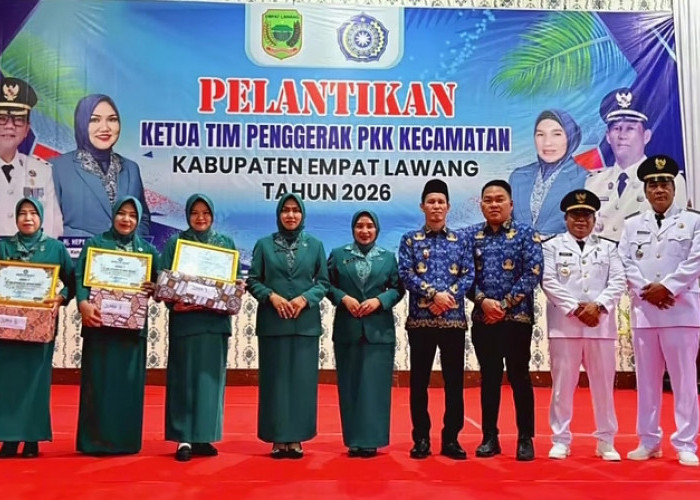 Pelantikan Ketua TP PKK Kecamatan Empat Lawang 2026, Wabup Arifa’i Tekankan Kolaborasi dan Sinergi