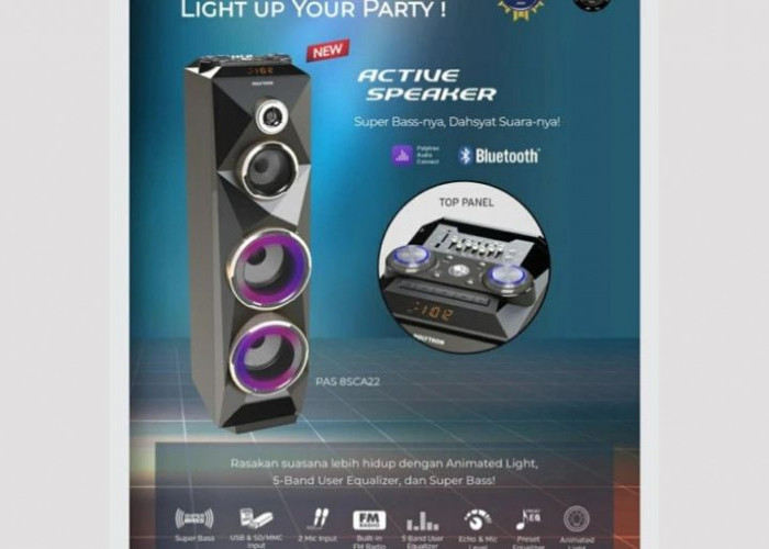 Polytron PAS 8SCA22: Speaker Aktif dengan LED Medley dan Bass Menggelegar, Cuma Rp 1 Jutaan!