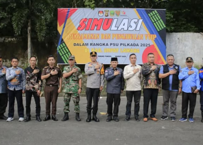 Jelang PSU Pilkada 2025, Polres Empat Lawang Gelar Simulasi Pengamanan VVIP 