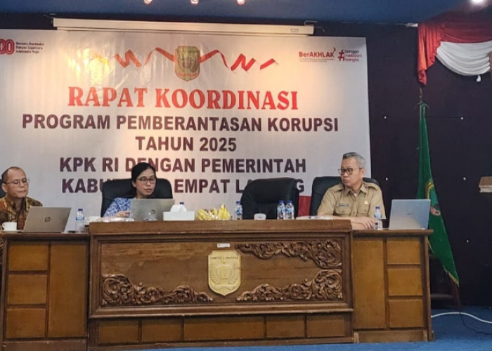 Pemkab Empat Lawang Gelar Rakor Bersama KPK RI, Wujudkan Pemerintahan Bersih dan Transparan