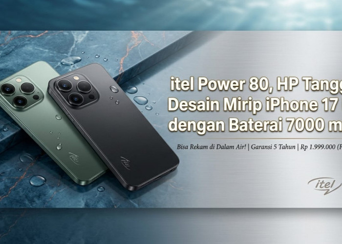 itel Power 80 Jadi Andalan HP Rp2 Jutaan 2026, Punya Kamera Bawah Air, Baterai 7.000 mAh dan Sertifikasi IP69