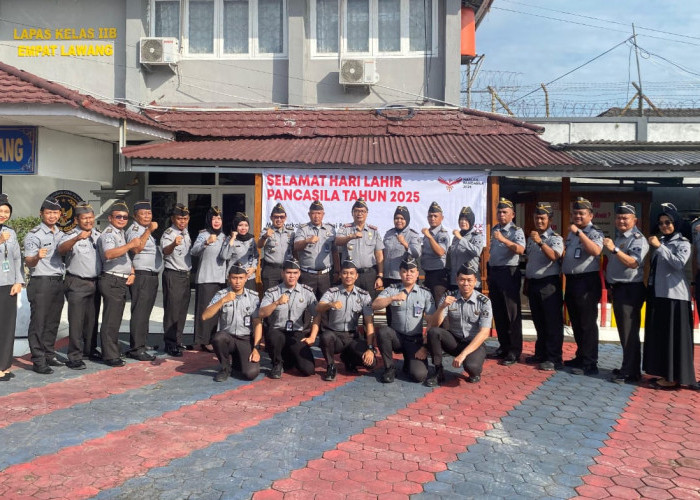 Lapas Empat Lawang Gelar Upacara Peringatan Hari Lahir Pancasila 