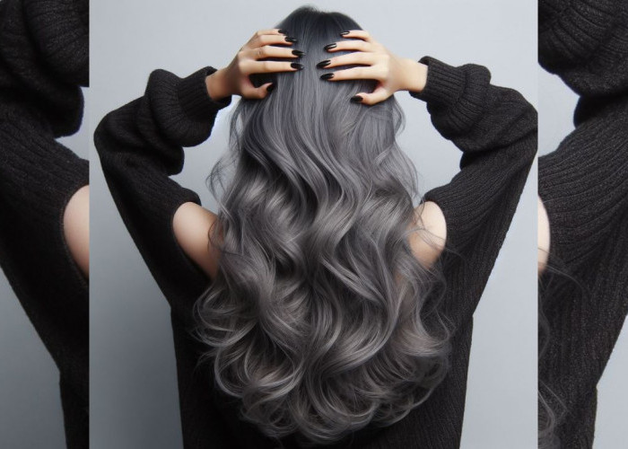 Long and Luscious Grey Locks, Gaya Rambut Uban Panjang yang Menawan