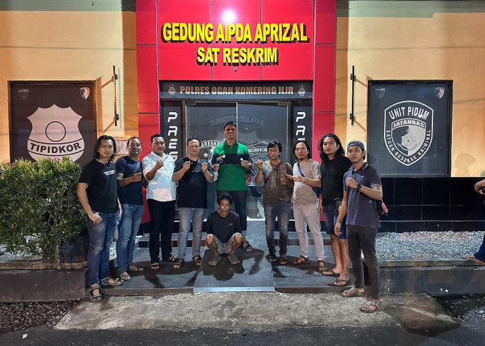 Satreskrim Polres OKI Tangkap Pelaku Pengancaman Pakai Senpira di Area Kebun PT. PSM