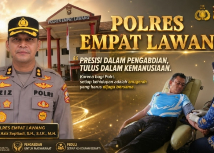 Setiap Nyawa Berharga, Kapolres Empat Lawang Gerak Cepat Penuhi Donor Darah untuk Pasien RSUD Tebing Tinggi