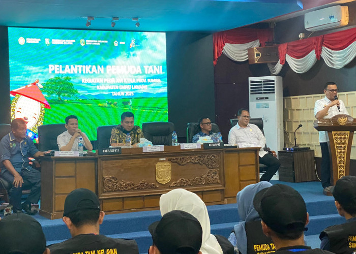 Bupati Joncik Lantik Pemuda Tani Nelayan se-Sumatera Selatan, Perkuat Sinergi Pertanian dan Perikanan Unggul