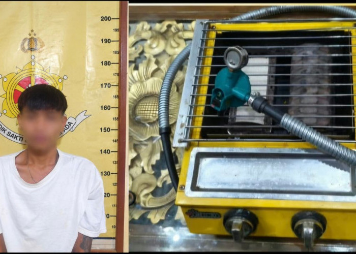 Pelaku Curat di Rumah Guru di Lintang Kanan Ditangkap Polisi, Kompor Gas Jadi Barang Bukti