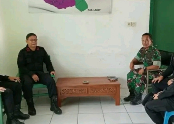 Perkuat Sinergitas, Kalapas Empat Lawang dan Jajaran Kunjungi Koramil Tebing Tinggi