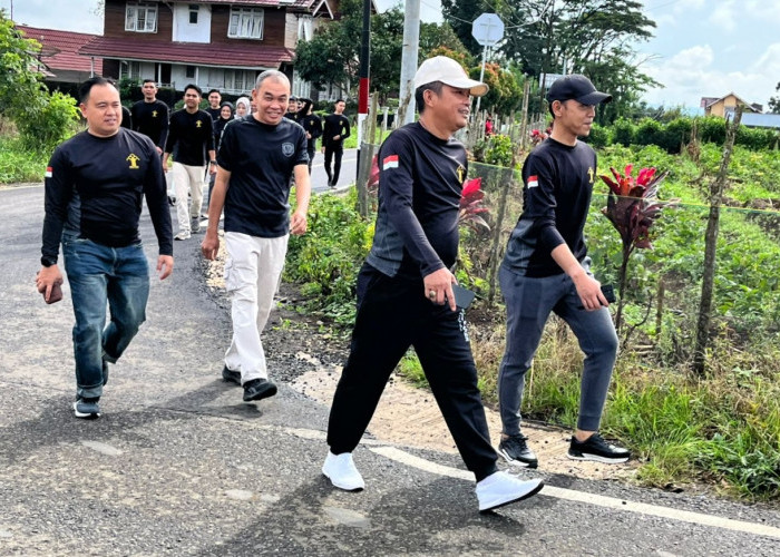 Lapas Kelas III Pagaralam Gelar Jalan Santai dan Pemeriksaan Fasilitas Sambut Ramadhan 1446 H