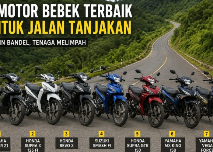 7 Motor Bebek Terbaik untuk Tanjakan, Dari Suzuki Smash FI hingga Yamaha MX King 150 Siap Libas Medan Curam