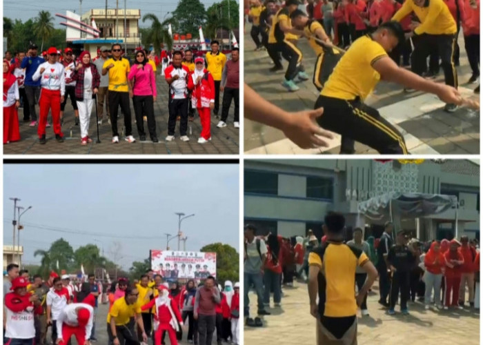 Semarak HUT ke-81 RI, Kapolres Empat Lawang dan Bhayangkari Meriahkan Lomba 17 Agustus di Pemkab