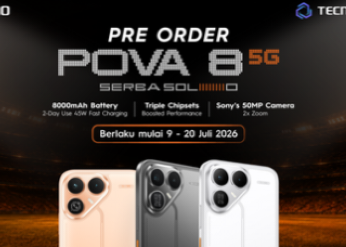 Tecno Pova 8 5G Resmi Buka Pre-Order di Indonesia, Bawa Baterai 8.000 mAh dan Bonus Smartwatch