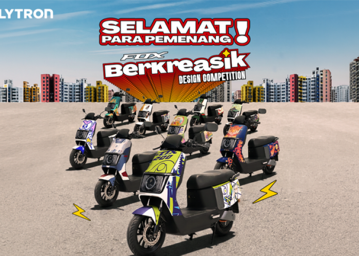 Desain Bertema Basket dan Sneaker Culture Juara Kompetisi Polytron FOX, Motor Listrik Jadi Simbol Gaya Anak 