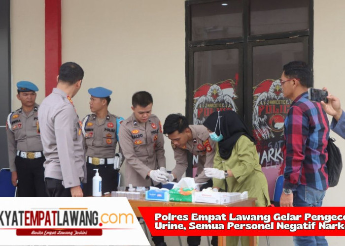 Polres Empat Lawang Gelar Pengecekan Urine, Semua Personel Negatif Narkoba