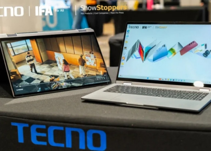 TECNO Pamer Laptop Baru di IFA 2026, MegaBook T15 360 Bawa Layar Sentuh 120Hz