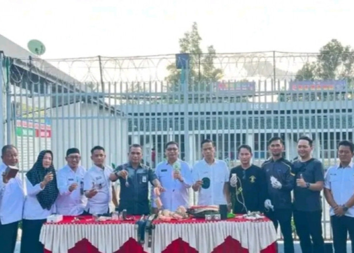 Lapas Empat Lawang Gelar Razia Gabungan Bersama Satops Patnal Kanwil untuk Deteksi Dini dan Cegah Gangguan