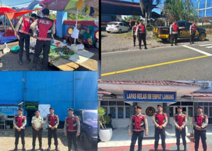 Jaga Kondusivitas Wilayah, Sat Samapta Polres Empat Lawang Intensifkan Patroli Presisi
