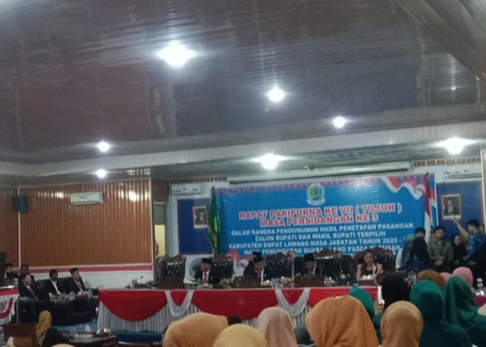 Rapat Paripurna DPRD Umumkan Hasil Pilkada Empat Lawang, Joncik-Arifai Resmi Terpilih