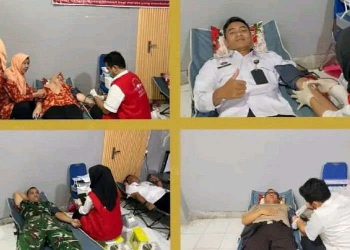 Lapas Empat Lawang Gelar Donor Darah dalam Rangka Hari Bakti Kementerian Imigrasi dan Pemasyarakatan