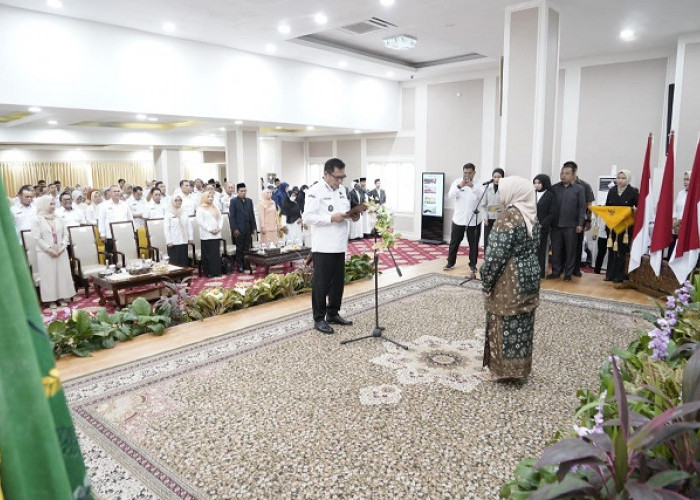 Hj Patimah Toha Resmi Dikukuhkan sebagai Bunda Literasi Muba 2025–2030, Dorong Kebangkitan Minat Baca 