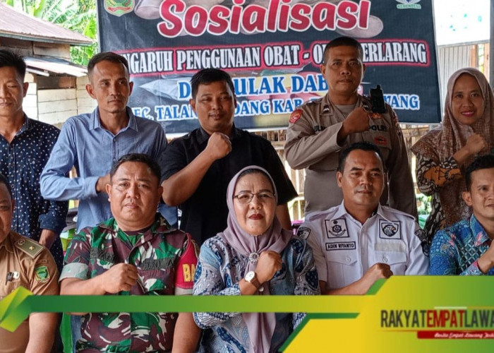 BNNK Empat Lawang Gelar Sosialisasi Bahaya Narkoba di Desa Ulak Dabuk