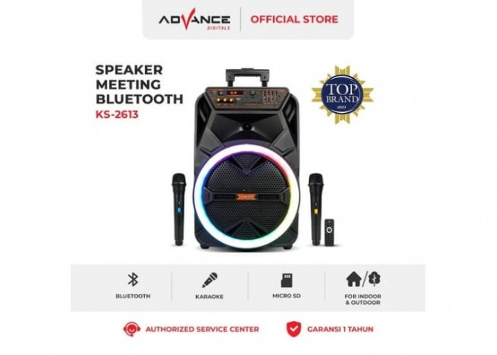 Wow! Speaker Advance KS-2613, Solusi Portabel untuk Karaoke dan Meeting dengan Harga Terjangkau