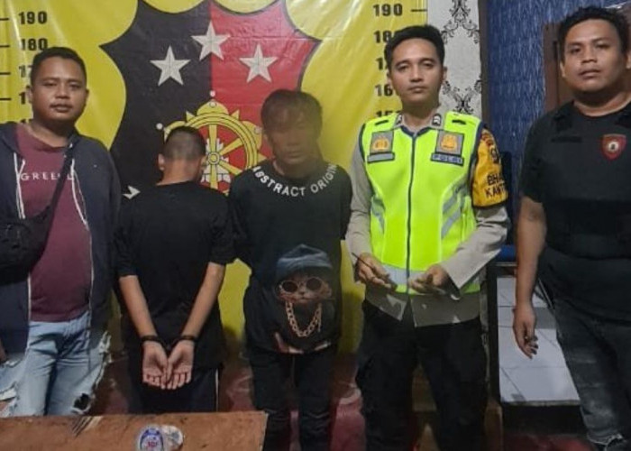 Dua Terduga Spesialis Bobol Kotak Amal Ditangkap di Desa Rantau Tenang