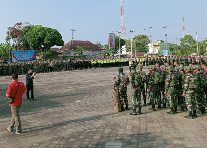 1,000 Aparat Gabungan Di Terjunkan Pengamanan Ketat Menyambut Kunjungan Presiden Joko Widodo di Empat Lawang