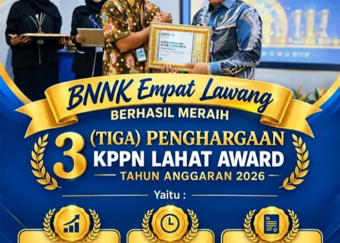 Tiga Penghargaan Sekaligus, BNNK Empat Lawang Buktikan Kinerja Keuangan Profesional