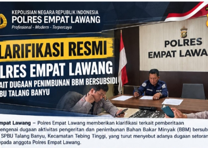 Polres Empat Lawang Klarifikasi Dugaan Penimbunan BBM Bersubsidi