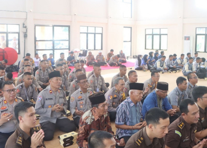 Doa Bersama Polres Empat Lawang untuk Pemilihan Serentak 2024 yang Damai dan Kondusif