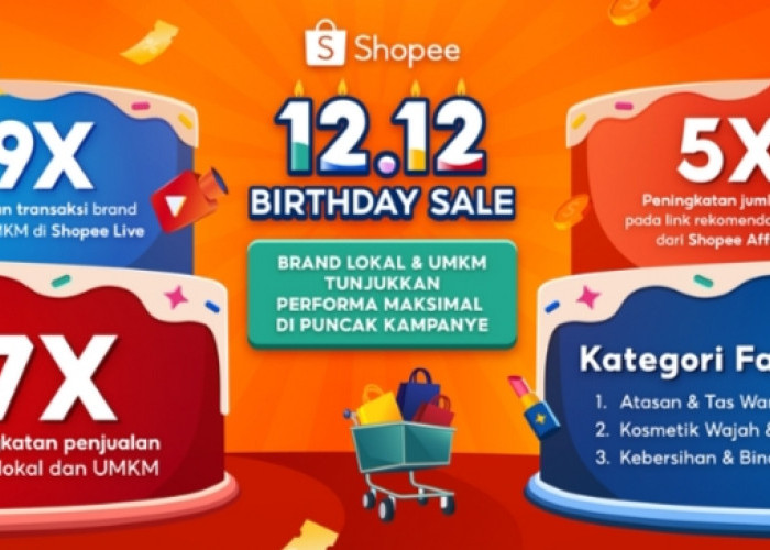 Kemeriahan Shopee 12.12 Birthday Sale: Brand Lokal & UMKM Catatkan Penjualan Spektakuler