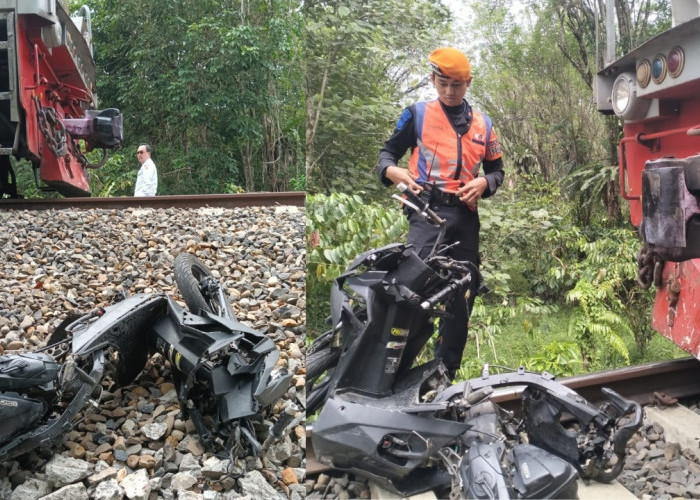 Dua Pria Tewas Tertabrak Kereta Api di Lintasan Tanpa Palang Pintu Empat Lawang