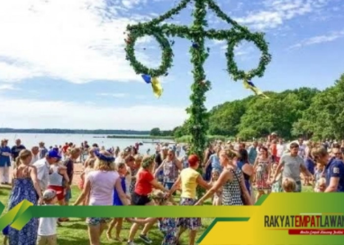 UNIK! Perayaan Midsummer di Swedia Ini Bikin Lo Tercengang