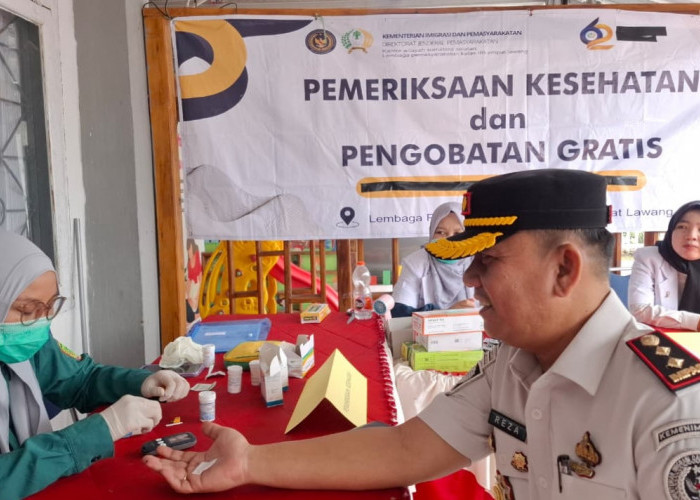 Lapas Empat Lawang Gelar Cek Kesehatan Gratis, Warga dan Petugas Padati Lokasi Pemeriksaan