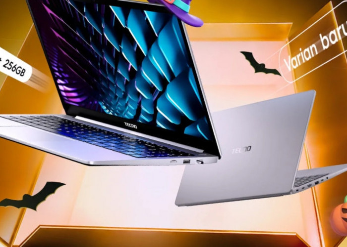 TECNO MEGABOOK K15S Resmi Dijual di Indonesia, Laptop Ryzen 5 Baterai 17,5 Jam Dibanderol Rp8,59 Juta