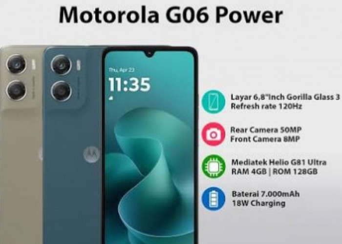 Alternatif Terbaik HP Murah 2026? Motorola G06 Power Bikin HP 1 Jutaan Terasa Kelas Dua Juta