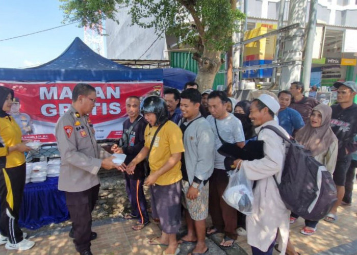 Polres Empat Lawang Gelar Makan Gratis sebagai Bagian dari Cooling System Omp Musi 2024