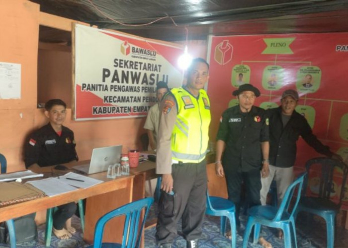 Polsek Pendopo Amankan Jalannya Seleksi Anggota PTPS