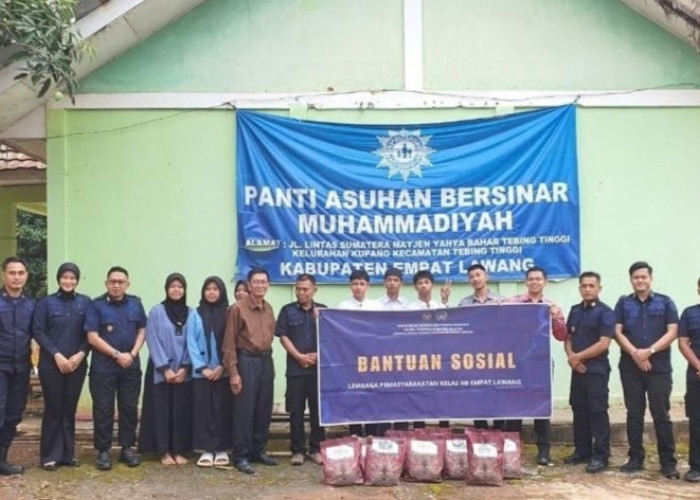 Lapas Empat Lawang Salurkan Bansos ke Panti Asuhan Bersinar Muhammadiyah, Wujud Kepedulian kepada Sesama