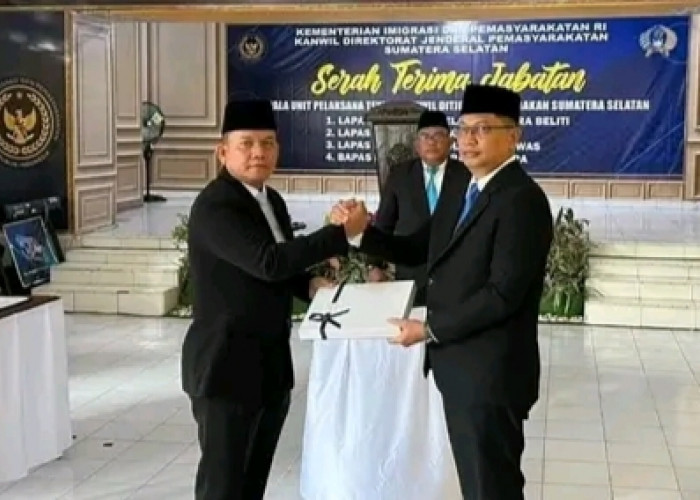 Estafet Kepemimpinan di Lapas Empat Lawang, Reza Yudhistira Kurniawan Resmi Gantikan Lamarta Surbakti