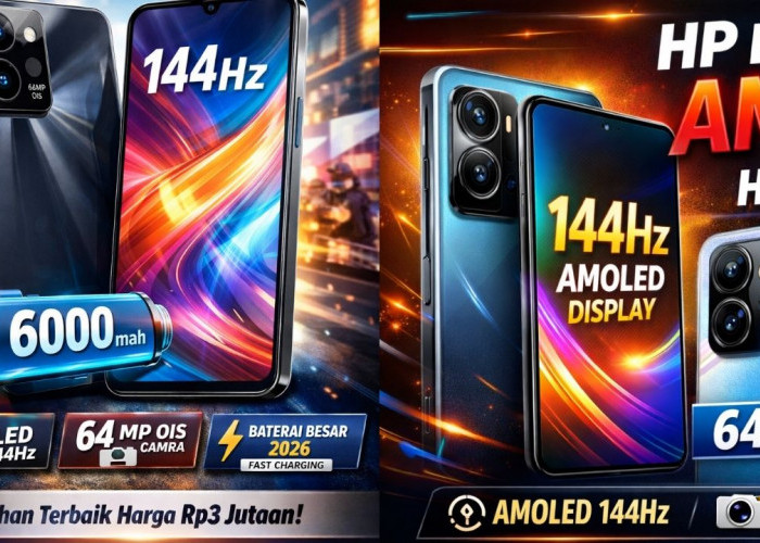 Harga Terjangkau, HP AMOLED 144Hz Rp3 Jutaan Tawarkan Kamera OIS dan Baterai Jumbo