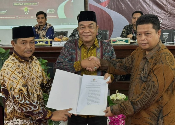 Hasil Resmi Pilkada Muba, HM Toha dan Rohman Ditetapkan sebagai Bupati dan Wakil Bupati Terpilih