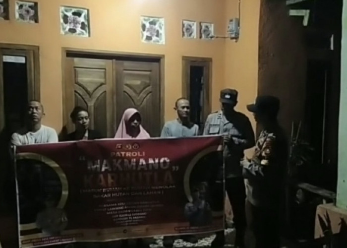 Cegah Karhutla, Polsek Talang Padang Gencarkan Patroli MAKMANO di Desa Lampar Baru