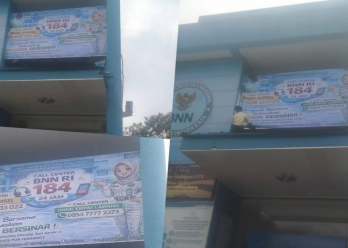 BNNK Empat Lawang Pasang Papan Call Center Dorong Masyarakat Aktif Laporkan Penyalahgunaan Narkoba