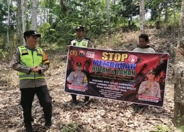 Cegah Karhutla, Polsek Talang Padang Gencarkan Patroli dan Sambang Dialogis Makmano Karhutla