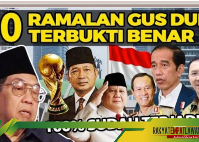 10 Ramalan Terbukti Benar dari Gus Dur yang Menggetarkan Masa Depan, Begini Perkataannya Tentang Prabowo